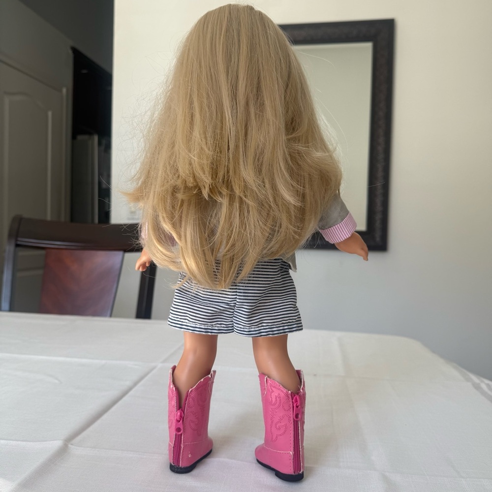 Pottery Barn Kids by Gotz 18" Doll Blonde Hair Blue Eyes Gift Collectible - Picture 3 of 9